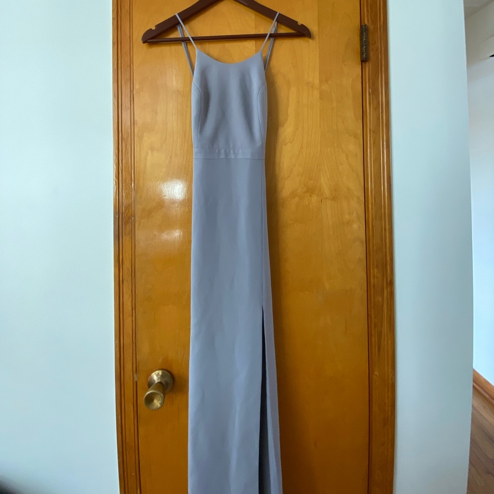 PARK & FIFTH bridesmaid dress in lavender grey